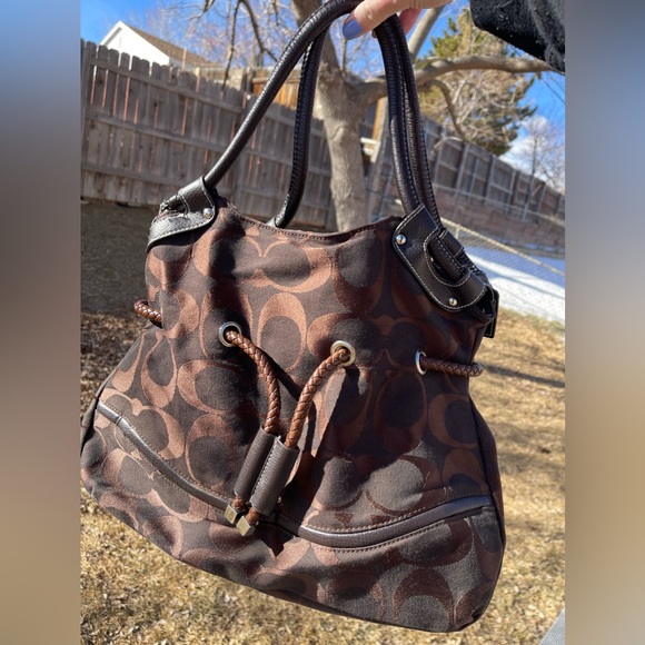 Coach brown purse handbag. Used. - Picture 7 of 10